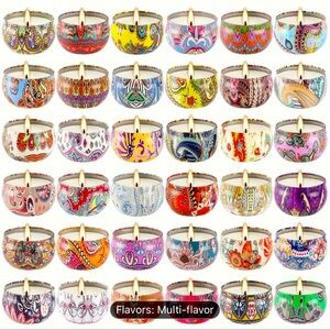 Scented marble style candles